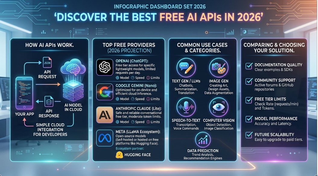 Free AI APIs in 2026